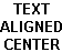 text center