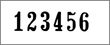 7/32" high numbers (5.5mm)