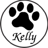 IDEAL 500R Paw Print Stamp with Circle Border