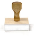 Signature Hand Rubber Stamp 1/2" high